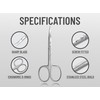Cuticle Scissors Extra Fine Curved - Professional Beauty Scissors for
