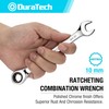 DURATECH 10mm Ratcheting Combination Wrench, Metric, 72-Tooth, 12-Point, CR-V Constructed