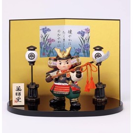 Yakushi Kiln May Doll Tango no Sekku Nishiki Wakamusha Ornament (Naginata)