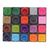 Almohadilla de tinta 20 colores - Kit DIY para sellos
