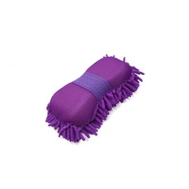 Partuto Purple Microfiber Chenille Car Wash Sponge Care Washing Brush Pad Cleaning Tool Replacement