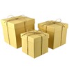 Homeford Nested Square Gift Boxes, Natural Kraft Brown, 5-inch, 6-inch,