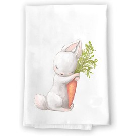 Decorative Kitchen and Bath Hand Towel | Religious Christian Easter Flowers Orange Pink Green | Spring Summer Garden Themed | Home Decor Decorations | House Gift Present