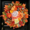 Fall Wreaths for Front Door 24" Autumn Harvest Wreath with