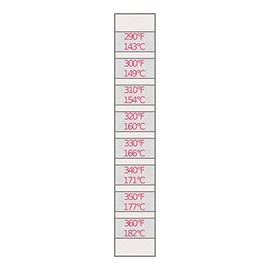 8-Temp Thermolabel Classic 290-360°F Temperature Label Pack of 16 Labels