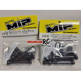 MIP X-Duty CVD Drive Kit Front Rear AXELS Includes CHICAGOLAND RC Sticker T R A X X A S Stampede Slash RUSTLER HOSS Rally 4x4 18150 18140 Heavy Duty