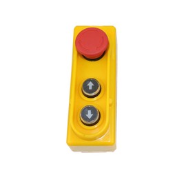 Crane Lifting Trailer Controller, Waterproof Lifting Crane Push Button Switch with Emergency Stop Button for Machines and Lifting Covers
