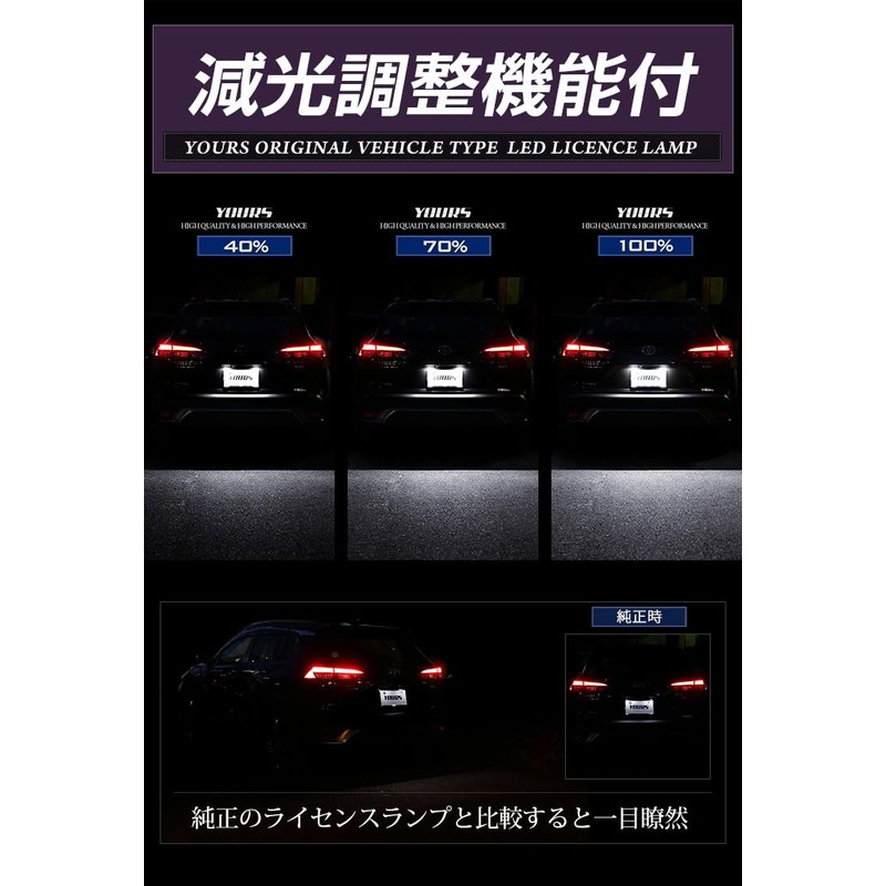 YOURS COROLLA CROSS LICENSE UNIT, CREE LED, Exclusive Design, Easy