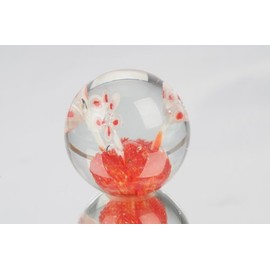 M Design Art Handcraft GlassRuby Millefiori Paperweight