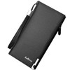 YUEcthynous Men's Long Leather Wallet Large with Many Compartments Design,
