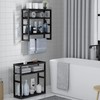 PPN Towel Rack Bathroom Storage Shelves Over The Toilet with