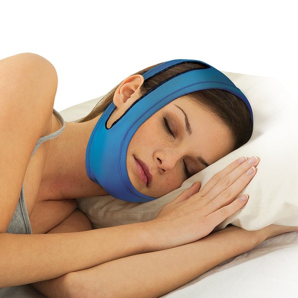 Anti-Snore Adjustable Chin Strap, Blue