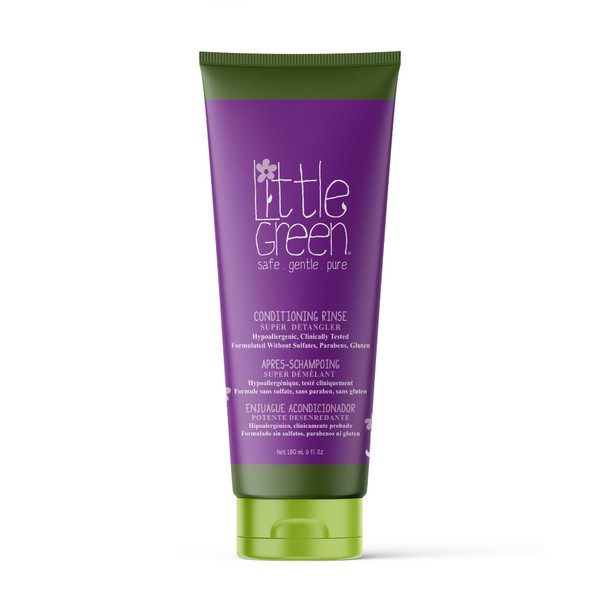 LITTLE GREEN KIDS DETANGLING SHAMPOO - FOR KIDS WITH KNOTTED HAIR - CONDITIONS AND DETANGLES - KIDS SAFE - TEAR FREE