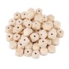 Geometric Wooden Beads, Faceted Wooden Beads, Wooden Beads, DIY Accessories,