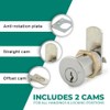 Olympus Lock DCN4 Rekeyable Cam Locks | 1-3/4" Cylinder KD