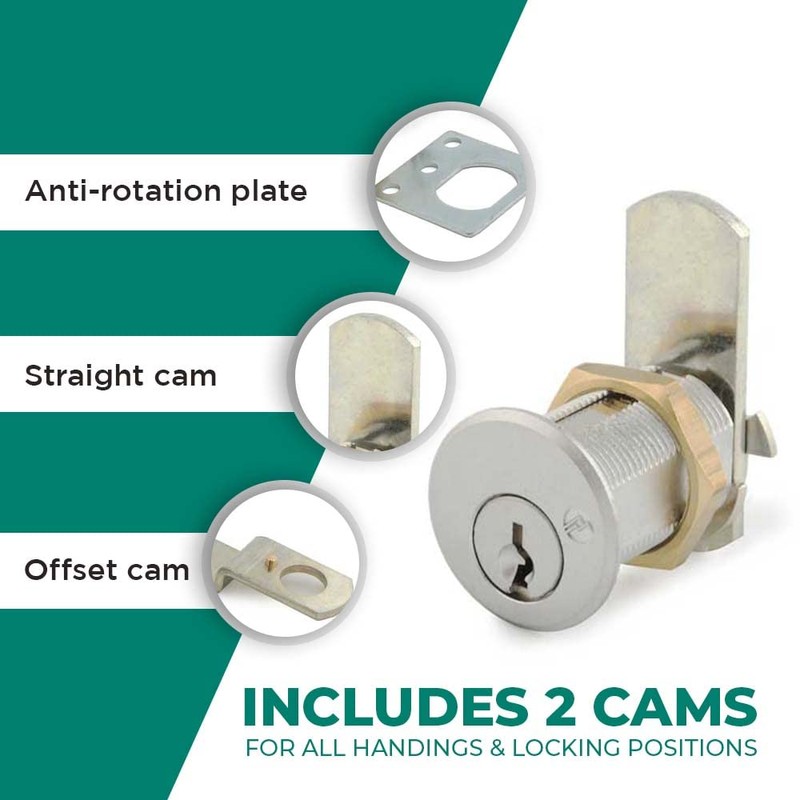 Olympus Lock DCN4 Rekeyable Cam Locks | 1-3/4" Cylinder KD