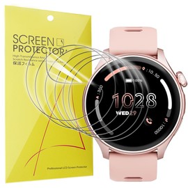 Lamshaw Compatible Cubitt Aura/Aura Pro Smartwatch Screen Protector, [6 Pack] Full Coverage TPU Clear Film