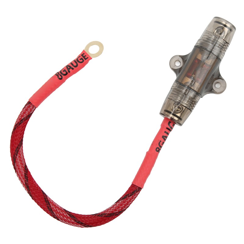 Sound Fuse Cable 8GA O Ring Terminal Copper Core Safe