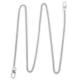 Tofficu Cadena Para Bolsa De Mujer, Correa De Metal Plateada, Cadena Para Bolsa De Mujer, 120cm, Ajustable, Para Bolsos Cruzados Y De Hombro, Accesorio Decorativo, Estilo Moderno