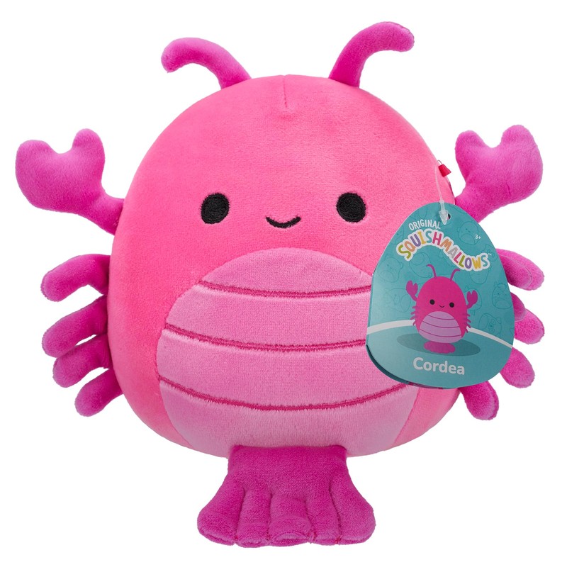 Squishmallows Original Peluche de 19 cm- Cordea Le Homard Rose