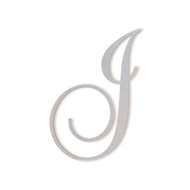 Metal Letter – J – Large Monogram – Wall Hanging – Cursive – Indoor and Outdoor Use