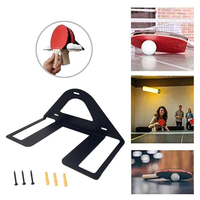 TOPFROP Pingpong Paddle Storage Rack, Wall Mounted Table Tennis Racket
