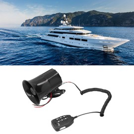 Car Megaphone, 12V 500W 120db Modified Horn 6 Sounds Warning Sound Tweeter Warning Speaker Fit For Car Firefighting Truck