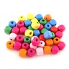 Pack of 200 Wooden Cubes Wooden Beads 6 mm Colourful