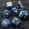 Haxtec Sharp Edge Dice Set Blue DND Dice Set with