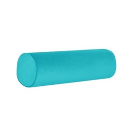 Tinbolunce Neck Roll Pillowcases with Zipper -Full Moon Bolster/Round Cylinder Pillow Case Covers for Bedroom, Living Room, Sofa - Solid Color Neck Cervical Pillowcase Cover (Azure Blue, 6X18)