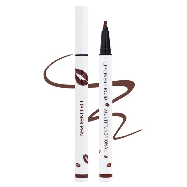 Lipliner flüssig, matt, Kaffee-Lipliner & Lip Tint, langanhaltend, Nonstick Cup,