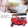 Alomejor Thai Tricycle Car Model, Retractable Thai Tricycle Simulation Alloy