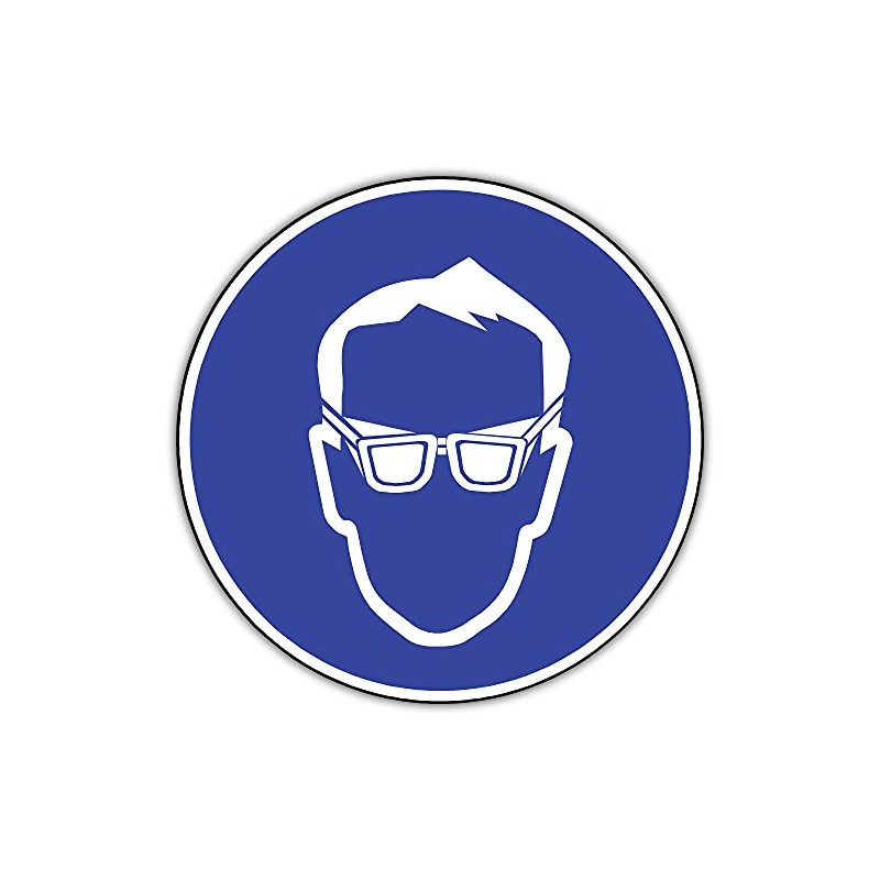 Sign Eye Protection Use According to ASR A1.3 / BGV