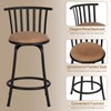 FurnitureR Classic Barstools Set of 2, Country Style Bar Chairs