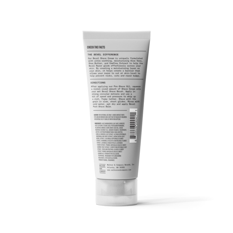 Bevel Shaving Cream for Men, Moisturizing Shave Cream with Aloe