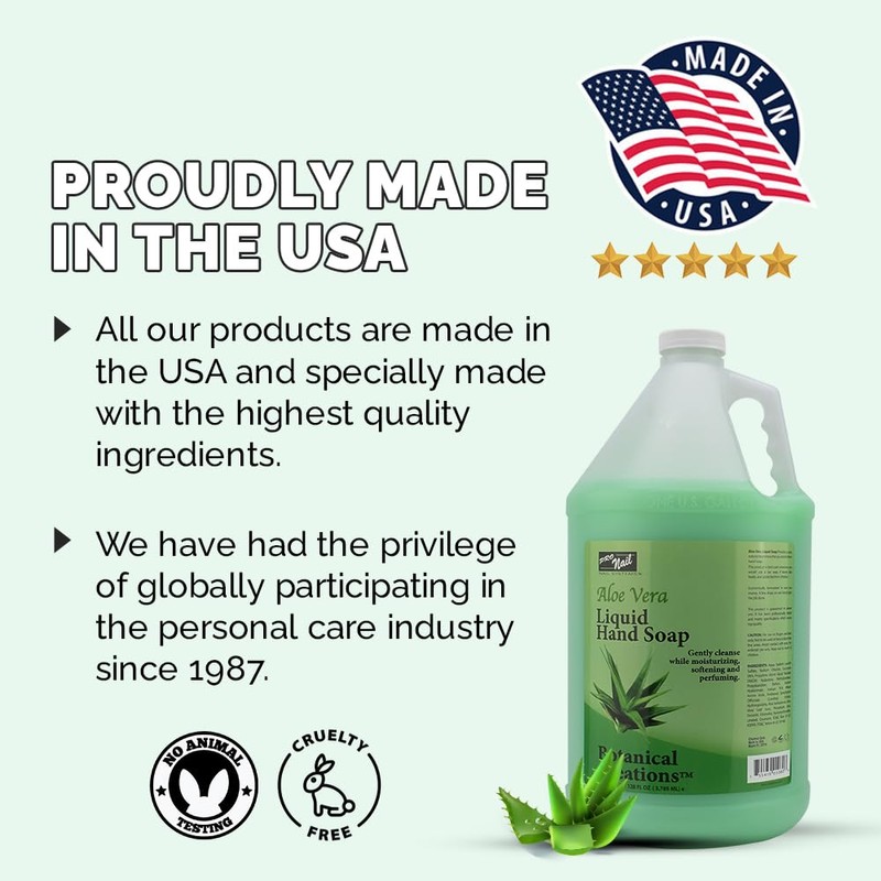 PRONAIL - Liquid Hand Soap Refill, Aloe Vera, 1 Gallon