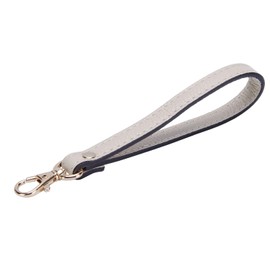 VanEnjoy Genuine Leather Keychain Wristlet Keychain Strap for Wallet Purse Clutch Cellphone Wristlet Key(Beige)