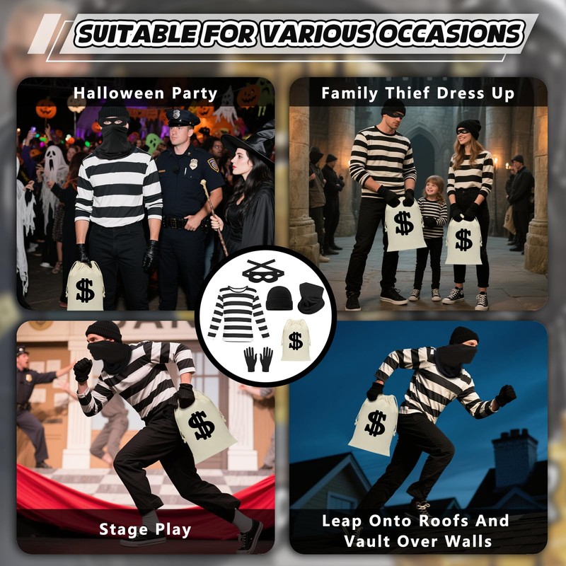 Burglar Costume Adults (L)