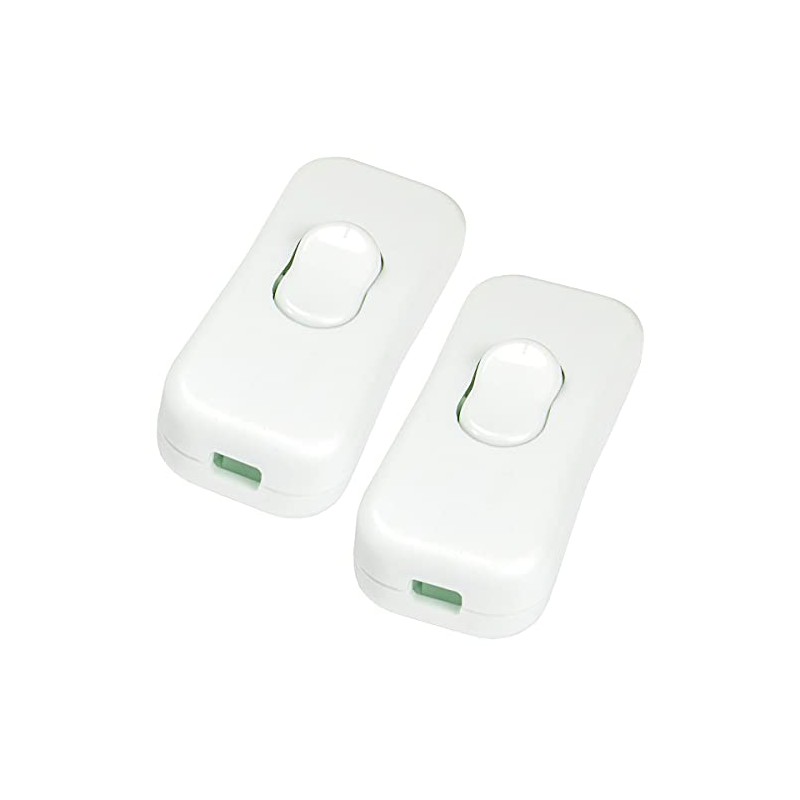 Inline Appliance Switch, On-Off DPST Control Rocker Lamp Switch for