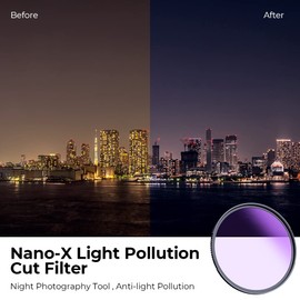 K&F Concept Nano-X 52 mm Natural Night Filter Astroklar Night Light Pollution Filter for Night Photography Astrophotography with 28-Layer Coating