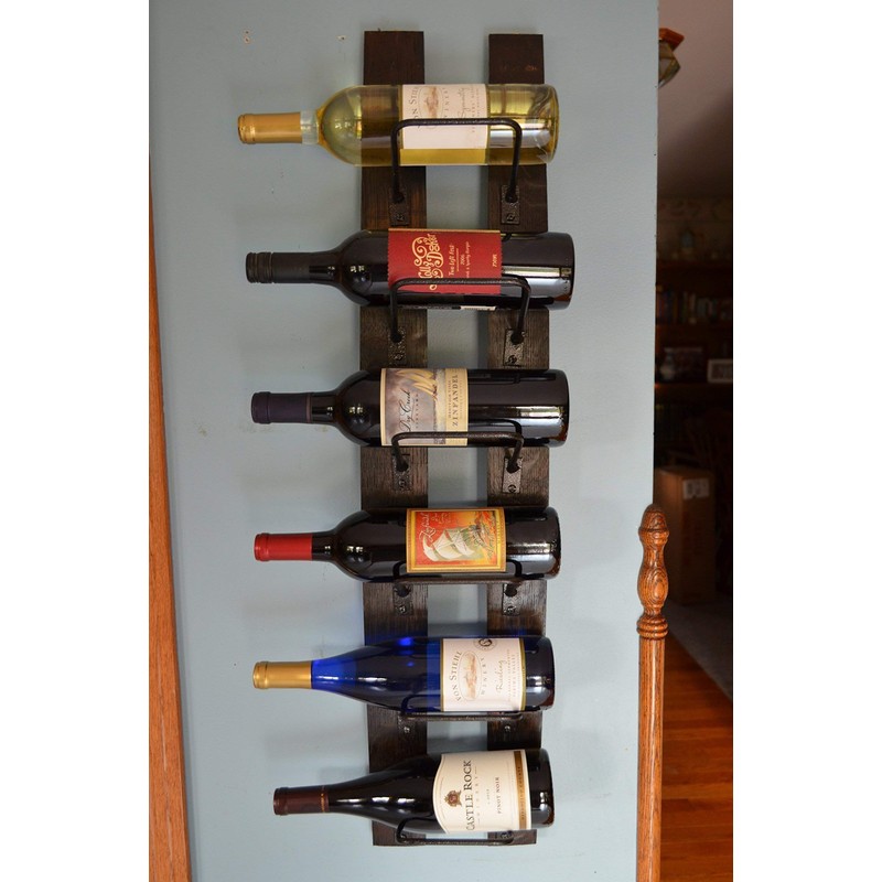 Wine Rack - 6 Bottle Wine Stave Rack