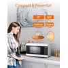 Commercial CHEF CHM990W 900 Watt Counter Top Microwave Oven, 0.9