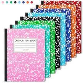Lekou 8PCS B5 Línea Horizontal Cuaderno, 100 Hojas/200 Páginas de Escritura Libreta de Notas, Cuaderno de Notas Profesional Patrón Copo de Nieve, Adecuado para Apuntes de Trabajo y Tareas Escolares