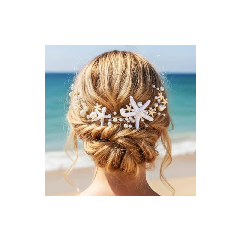 GORAIS Diadema de Novia con Forma de Estrella de Mar,