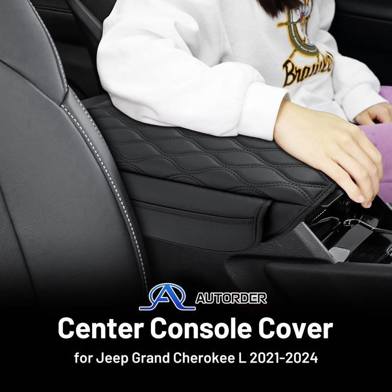 Autorder Center Console Cover for 2021-2025 2026 Jeep Grand Cherokee
