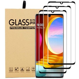 Knomix [ 3 Pack for LG Velvet 5G Screen Protector Tempered Glass 9H Hardness HD Clear Scratch Resistant Bubble Free Anti-Fingerprints