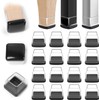 Ezprotekt 16PCS Chair Leg Sliders for Carpet, 1 inch Transparent
