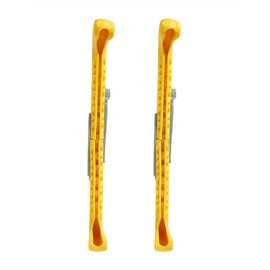 Top Notch Hard Skate Guards, Colorful Scented Designs Supergard Ice Skating Deluxe Figure Blade Covers Equipment with Adjustable Buckle Can Be Trimmed to Fit Versatile Protectors(Yellow)