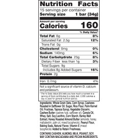 Nature Valley Sweet and Salty Nut Granola Bars, Cashew, 15 Bars, 18 oz