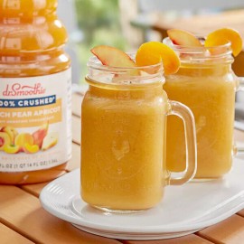 FixtureDisplays Dr. Smoothie 100% Crushed Peach Pear Apricot Fruit Smoothie Mix 46 fl. oz.